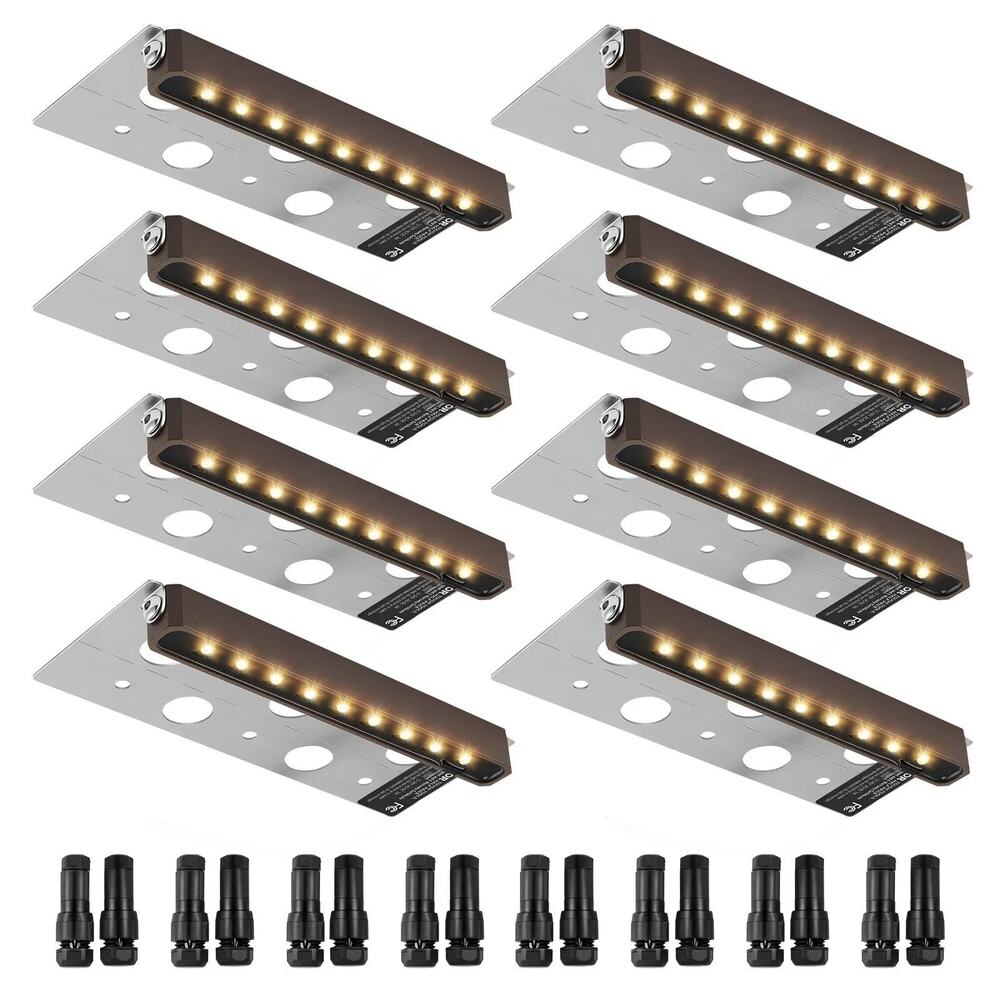 LED Landscape Illumination, 6.8'' Wall Retention Lighting, 3W 12V-24V AC/DC Ene